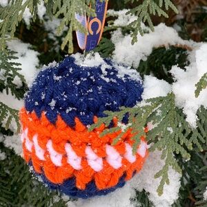 Crocheted CHICAGO BEARS Keepsake Ornament
